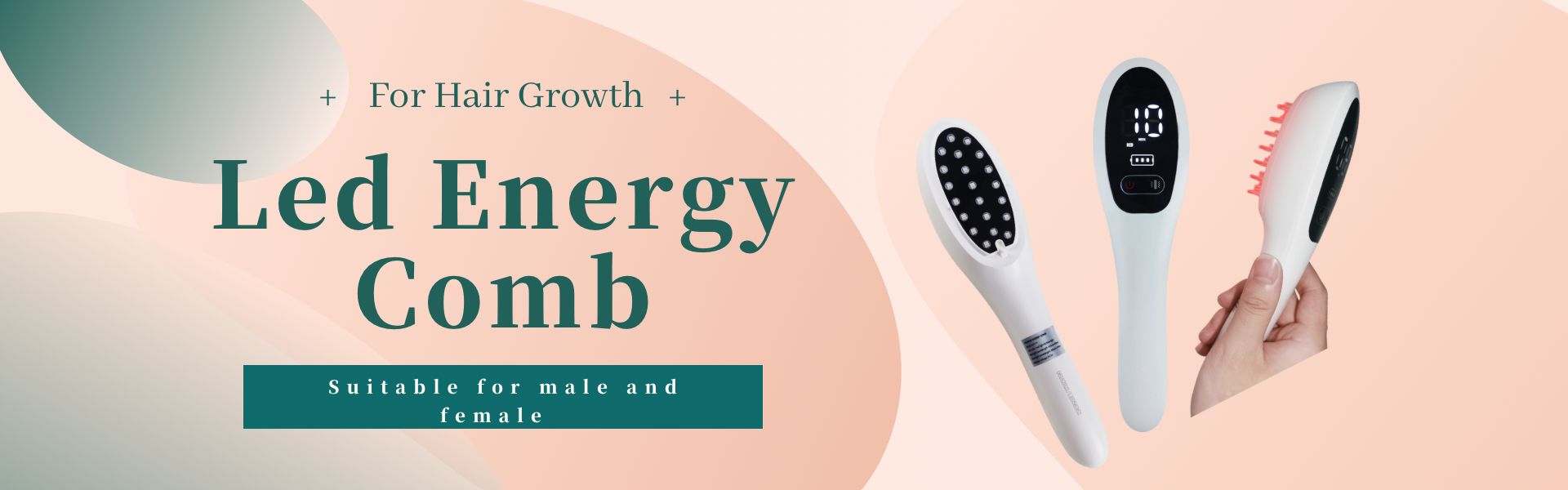 Led energy comb for hair loss
